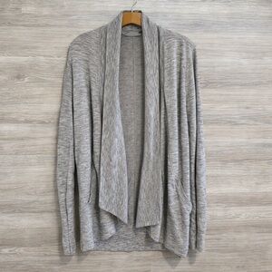 Athleta Open Front Cardigan With Pockets Long Sleeve Waterfall Women Size Medium